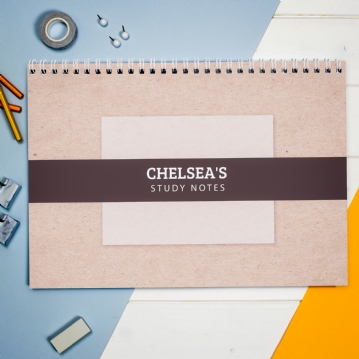 Personalised Study A4 Desk Planner