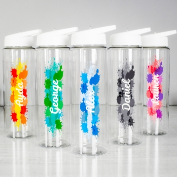 Personalised Splash Water Bottle