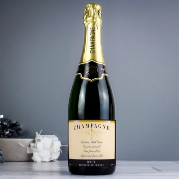 Personalised Classic Label Champagne