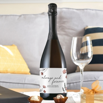Personalised Always and Forever Bottle of Prosecco