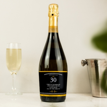 Personalised 30th Birthday Bottle of Prosecco