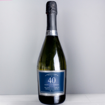 Personalised 40th Birthday Bottle of Prosecco