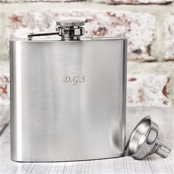 Personalised Stainless Steel Hip Flask