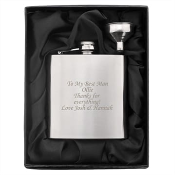 Personalised Stainless Steel Hip Flask
