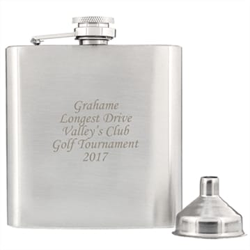 Personalised Stainless Steel Hip Flask