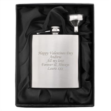 Personalised Stainless Steel Hip Flask