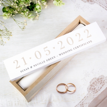 Personalised Wedding Certificate Holder Find Me A Gift