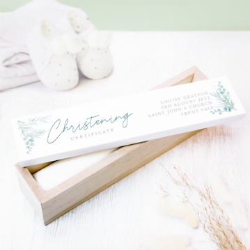 Personalised Baby's Certificate Holder