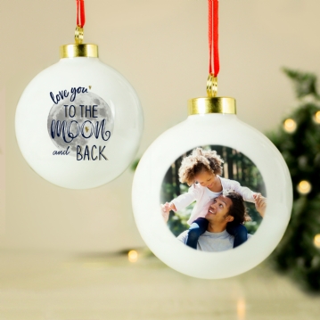 Upload photo christmas ornament clearance
