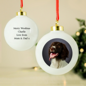 Personalised Photo Upload Christmas Baubles