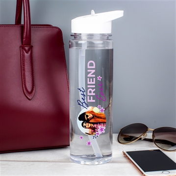Personalised Floral "Best Ever…" Photo Upload Water Bottle