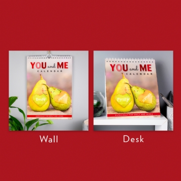Personalised Couples You And Me Calendars