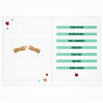 Personalised Cracking Teacher Christmas Card