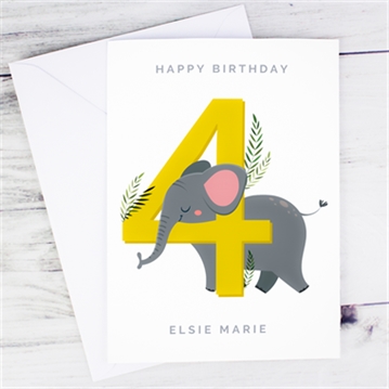 Personalised Animal Special Birthday Age Card