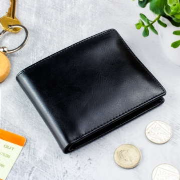 Personalised Free Text Leather Wallets