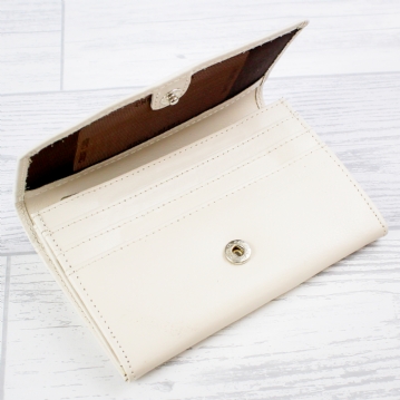 Personalised Pink Name Cream Leather Purse