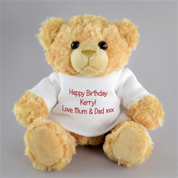 Teddy bear with personalised hotsell message