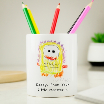 Personalised Childrens Drawing Photo Storage Pot