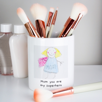 Personalised Childrens Drawing Photo Storage Pot