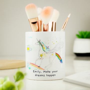 Personalised Childrens Drawing Photo Storage Pot
