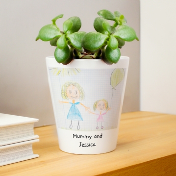 Personalised Childrens Drawing Plant Pot