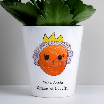 Personalised Childrens Drawing Plant Pot
