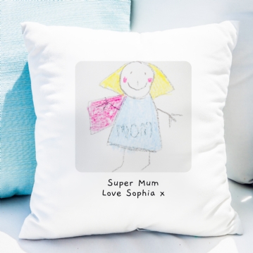 Personalised Childrens Drawing Cushion