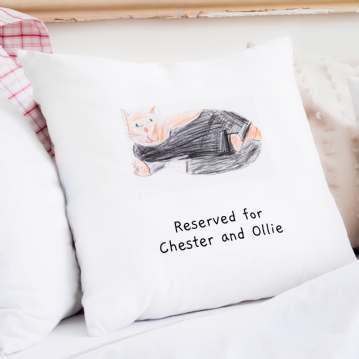 Personalised Childrens Drawing Cushion