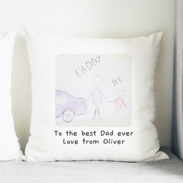 Personalised Childrens Drawing Cushion