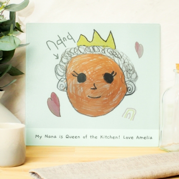 Personalised Childrens Drawing Chopping Board