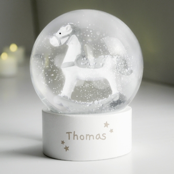 Personalised Kids Glitter Snow Globe 