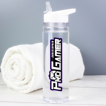 Personalised Pro Gamer Water Bottle 