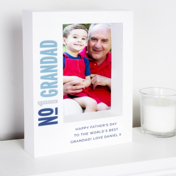 Personalised No.1 Dad 5x7 Box Photo Frame 