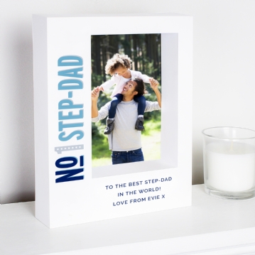 Personalised No.1 Dad 5x7 Box Photo Frame 