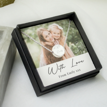 Personalised Photo Upload Necklace and Box