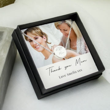 Personalised Photo Upload Necklace and Box
