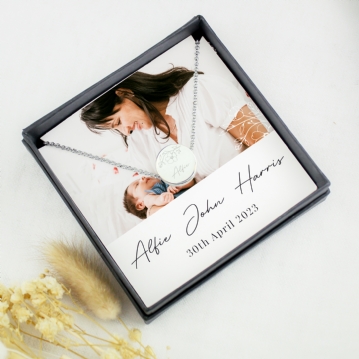 Personalised Photo Upload Necklace and Box