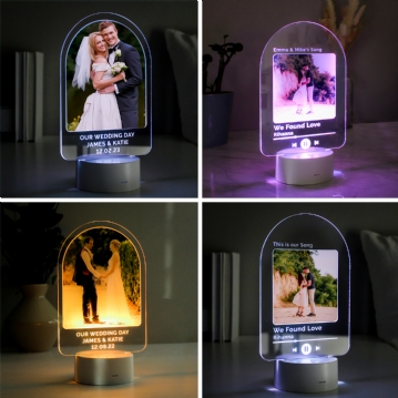 Personalised Photo Upload Colour Changing Lights