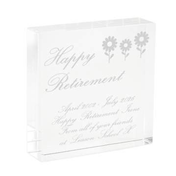 Personalised Retirement Keepsake