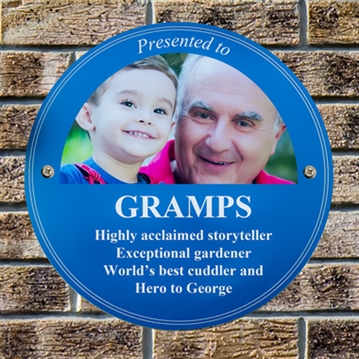 Personalised Photo Upload Heritage Plaque