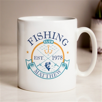 Personalised Fishing Club Mug