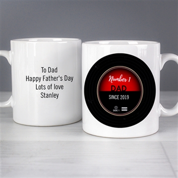 Personalised Vintage Record Mug