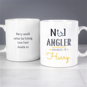 Personalised No.1 Angler Mug