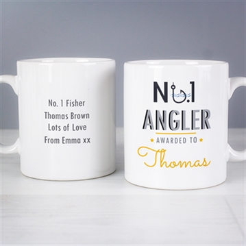 Personalised No.1 Angler Mug