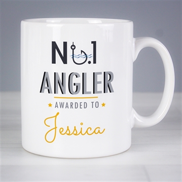 Personalised No.1 Angler Mug