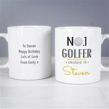 Personalised No.1 Golfer Mug