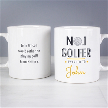 Personalised No.1 Golfer Mug