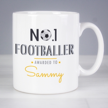Personalised No.1 Football Mug