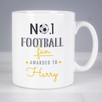 Personalised No.1 Football Mug