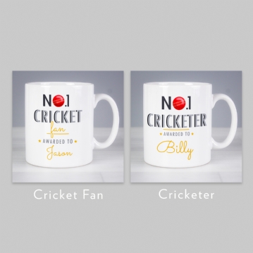 Personalised No.1 Cricket Mug